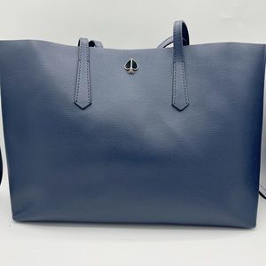 Kate Spade Leather Large Molly Navy Tote/ Shopper
